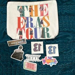 Taylor Swift New The Eras Tour Make Up Bag, Stickers & Tattoos🤩🎆